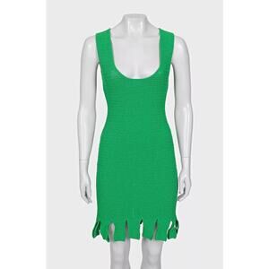 Bottega Veneta Green Knitted Dress XS